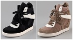 Ash Cool Suede Lace Up Wedge Sneakers $225